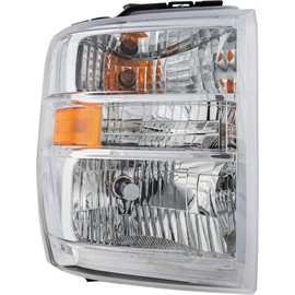 For Ford E-350 Super Duty/E-450 Super Duty 2008-2019 Headlight Assembly Passenger Side | Clear Lens | Replacement for FO2503249 | AC2Z-13008-C