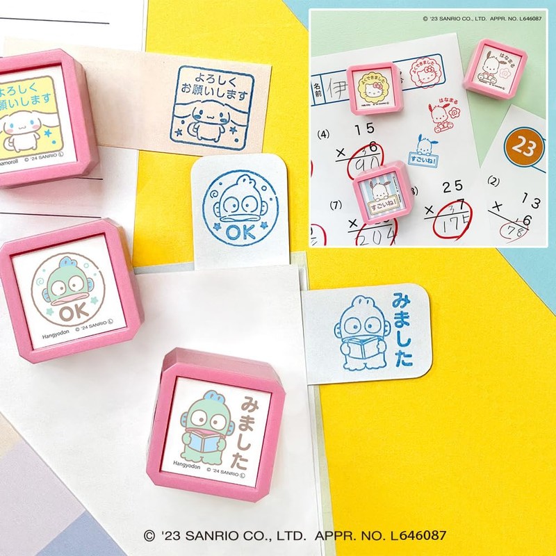 Kodomonokao Stamp Sanrio Characters Ink Pad Stamp SQ I Saw