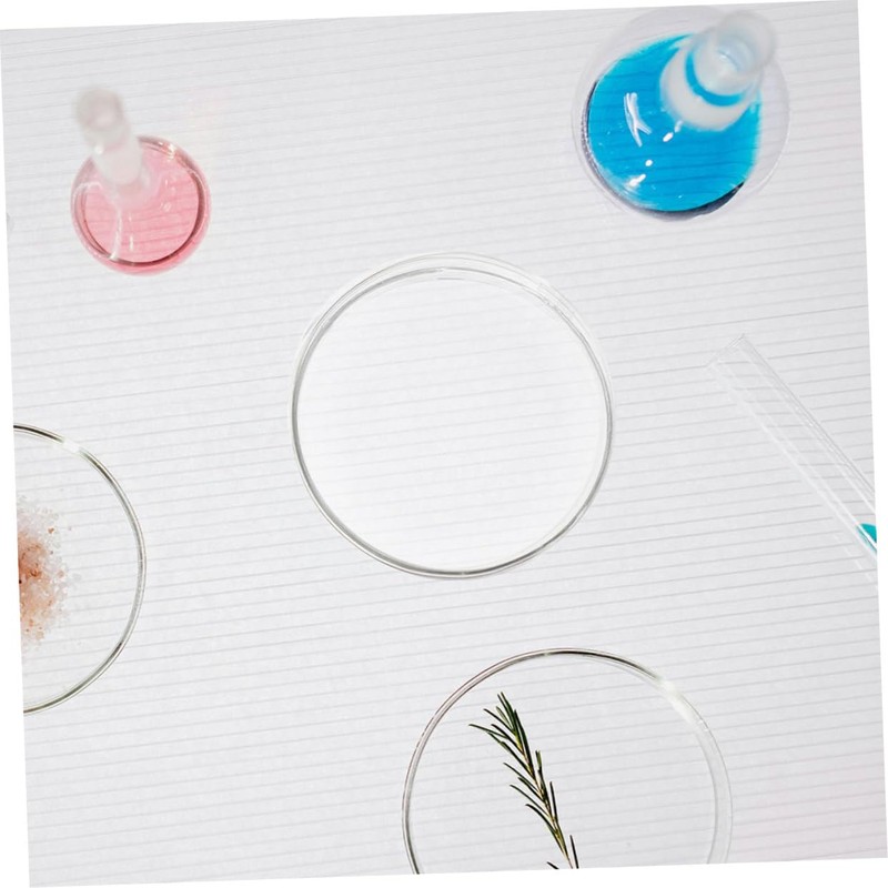 ULTECHNOVO 75mm Glass Petri Dish Lid Lab Science Experiment Plate