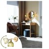 Shenmoyl Vintage Wall Sconces with Green Tulip Glass Lampshade 180