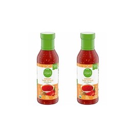 2 Packs - Organic Sweet Thai Style Chili Sauce Glass Bottle - 14 Oz