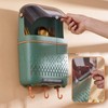 Wall Mounted Chopstick Holder Multifunctional Dustproof Drainage Kitchen Utensil Organizer