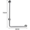 Shower Handicap Grab Bars for Bathroom Wall, L-Shaped Grab Bar,