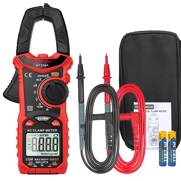 MOSU Medidor de Abrazadera Digital, HT206A 6000 Cuentas de Pinza