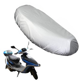 Motorcycle Seat Cover, Waterproof, Synthetic Leather, Large Size, Compatible with Mopeds, Storage Bag, Abrasion Resistant, High Elasticity, Heat Insulation, Dustproof, Easy Installation, Black, Seat