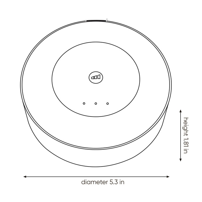 Core Innovations Amplified Indoor Antennawith Sound-Reactive LED Lights