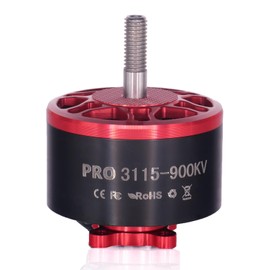 Pro 3115-900kv Drone Brushless Motor 4-8s LiPo Kit Spare Part for 8,9,10,13inch Long Range FPV Freestyle Drones,FPV RC Quadcopter Drone Motor,1800W,4819g Thrust