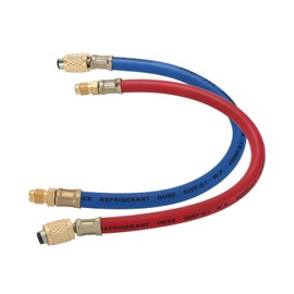 MEASUREMAN AC Manifold Gauge Set, 2-Way HVAC Diagnostic Tool for R410A, R22, R404A, R134a Refrigerants with Hoses, 3-1/8" Gauges, Class 1.6 Accuracy