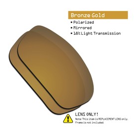 SmartVLT Polarized AR Coated Bronze Gold Replacement Lenses for Oakley Straightlink OO9331 Sunglass