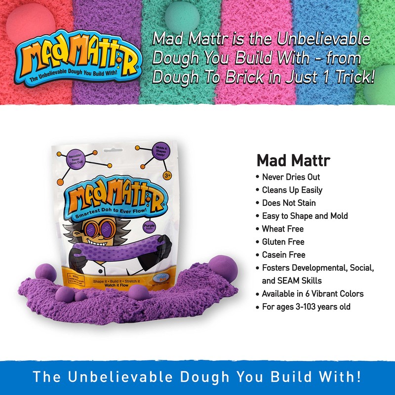 MAD MATTR Super-Soft Modelling Dough Compound That Never Dries Out
