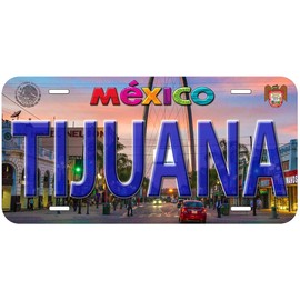 Tijuana Downtown Mexico Novelty Car Auto License Plate