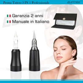 Dermograph Permanent Makeup | Semi-Permanent Makeup, Tattoo Pen, Tattoo Machine, Microblading for Eyebrow Tattoo, (Black Dermograph Pen)