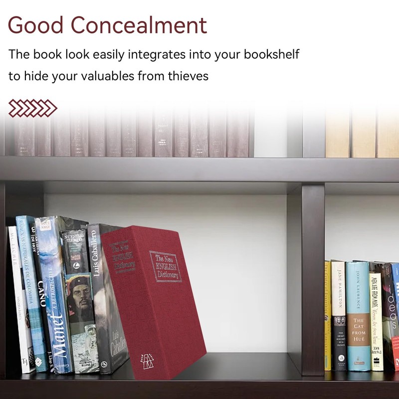 BuchSafe with Combination Lock, Book Safe Dictionary with Secret Hide,