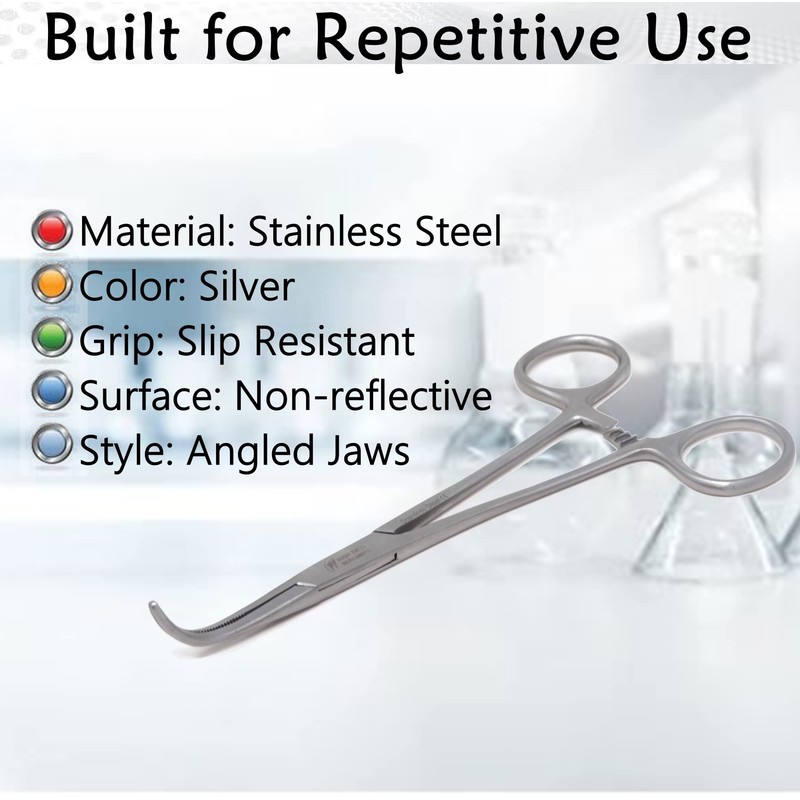 Multi-Use Locking Tweezers MIXTER Hemostat Forceps Half Serrated 6" Stainless