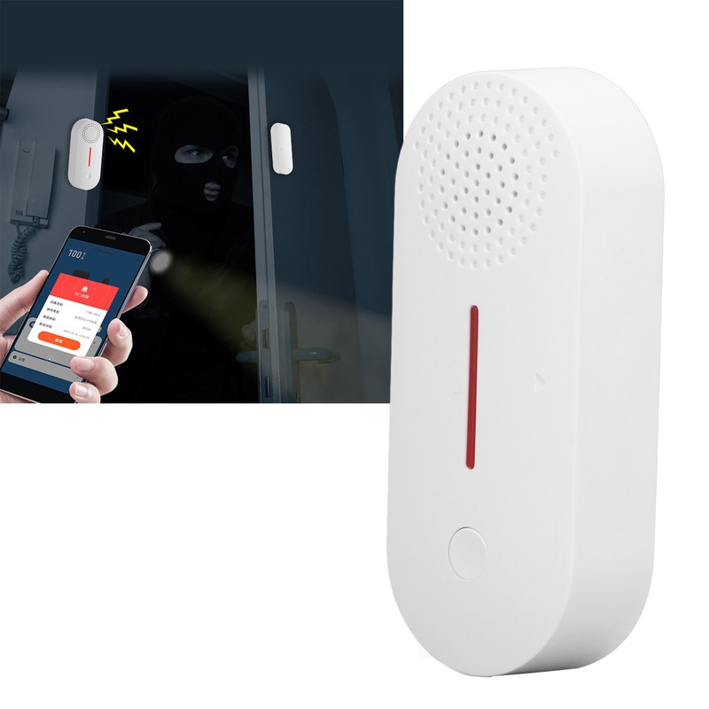 Door Magnetic Alarm Sensor WiFi Connection Light Sound APP Remind