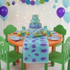 1 Pcs Monster Party Table Runner Furry Monster Design Runner
