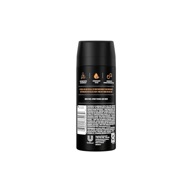 Axe Deodorant Bodyspray, Dark Temptation 4 oz (Pack of 12)