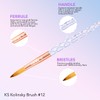 KIARA SKY KIARA SKY Clear Crystal Acrylic Nail Brush -