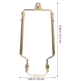 DOITOOL Detachable Lamp Harp Lamp Shade Harp Holder Adjustable Lamp Harp Kit for Table and Floor Lamps Fit Both Standard Lamp Rod and E14 E26 E27 Light Base