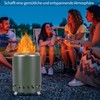 CAMPORG Smokeless Fire Pit for Camping, Stainless Steel Table Fireplace,