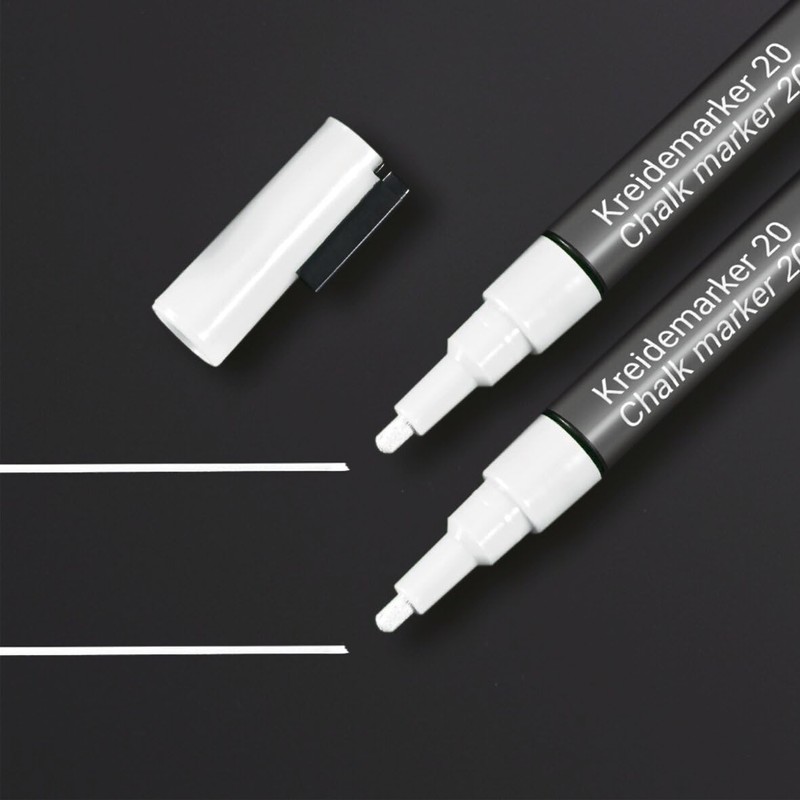 Sigel BA178 Chalk Marker White Size S Bullet Tip 1-2