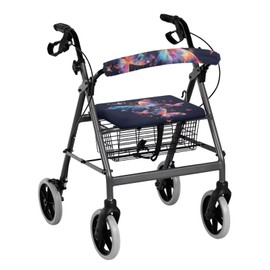 Vanideaoty Colorful Butterfly Rollator Accessories Soft and Breathable Walker Protection Decor CoversEasy to Install Rollator Accessories Suitable for Parks