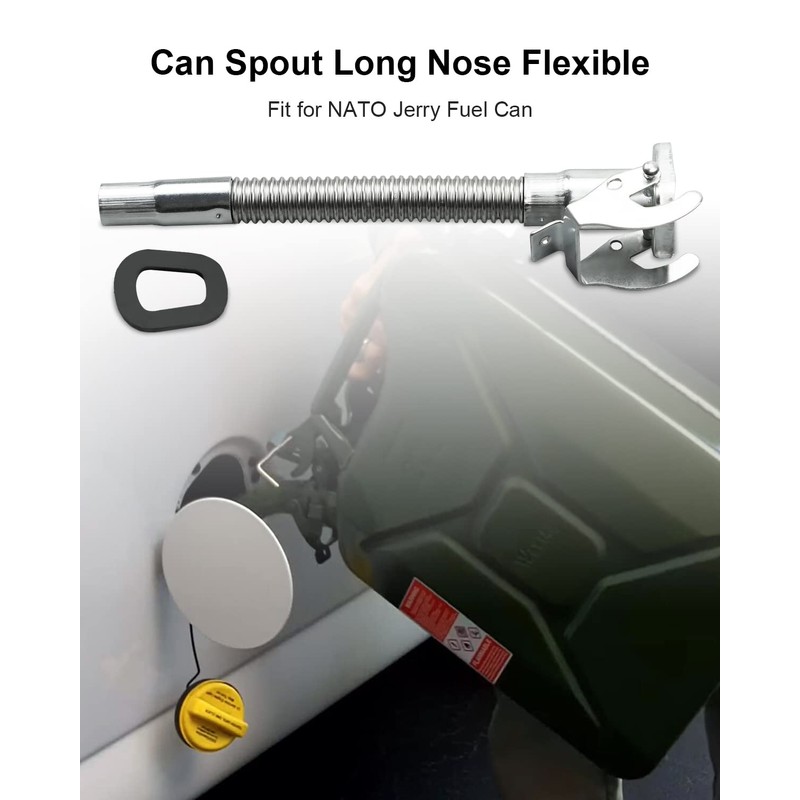 Jerry#Can Spout, Long-Nose Flexible Jerry#Can Nozzle Fits for Wavian or