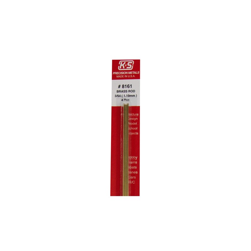 K & S PRECISION METALS 8161 4PK 3/64 OD x
