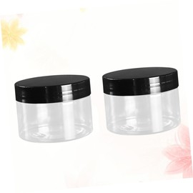Mikinona 8pcs Mini Cream Storage Jars Travel Makeup Containers Transparent Plastic Cosmetic Bottles for Cream Powder and Lotion Lightweight and Design
