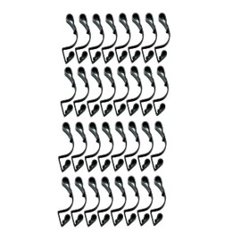 Simply Products 32 Giant Gutter Hooks for Hanging Outdoor Christmas Lights Fairy Lights/String Lights/Rope Lights Gutter Clips (Black)