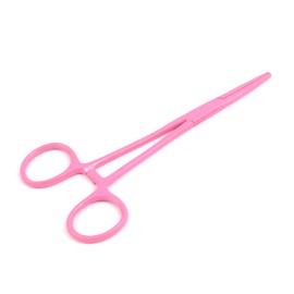 AAProTools 5.5" Straight Crile Hemostat Forceps Locking Clamps Pink Color Stainless Steel