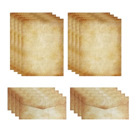 Hazrcvr Set of 20 Vintage Letter Paper Envelopes Vintage with Old Paper Letter Paper Vintage Envelopes Old Vintage Letter Paper Old Paper Love Letter Paper for Letters