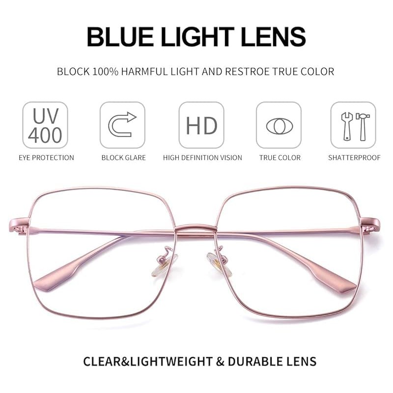 Dollger Blue Light Filter Glasses for Women Men Blue Light