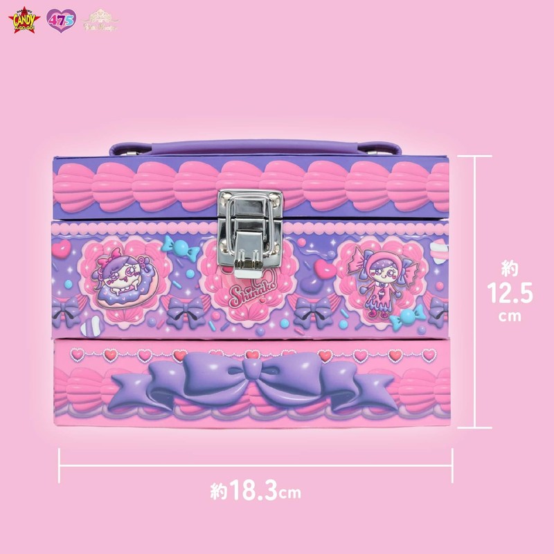 Shobido Ninko-chan Collaboration Kids' Cosmetics Makeup Box Set, Lip, Cheek,