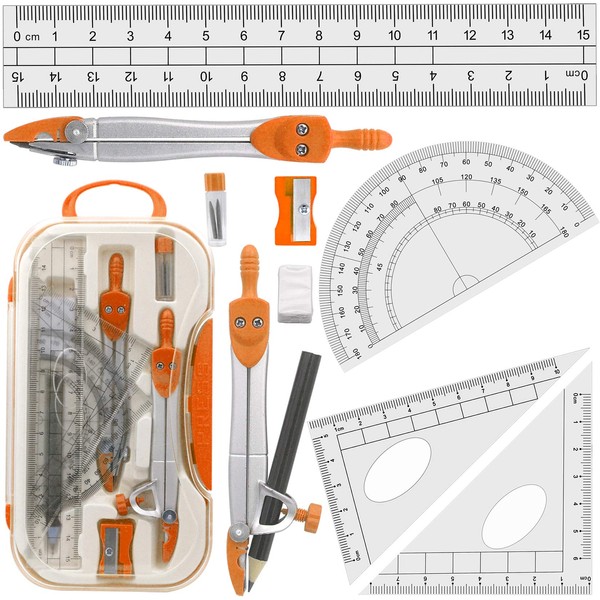 Maths Compasses for Geometry Student Drafting Compass Set Starter Kit