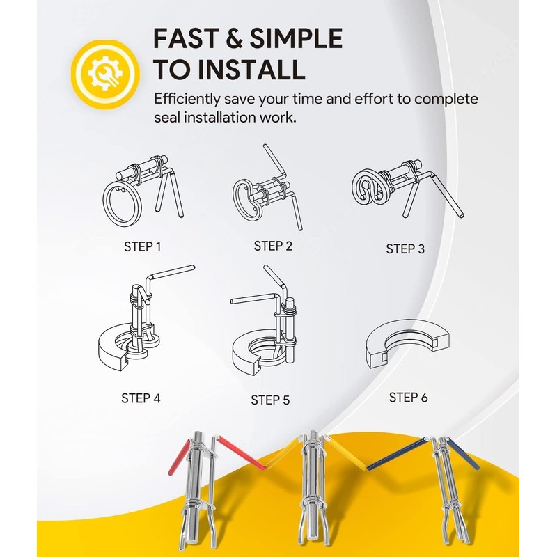CTcar Installation Tools for Hydraulic Seals, Repair Seal Kit for