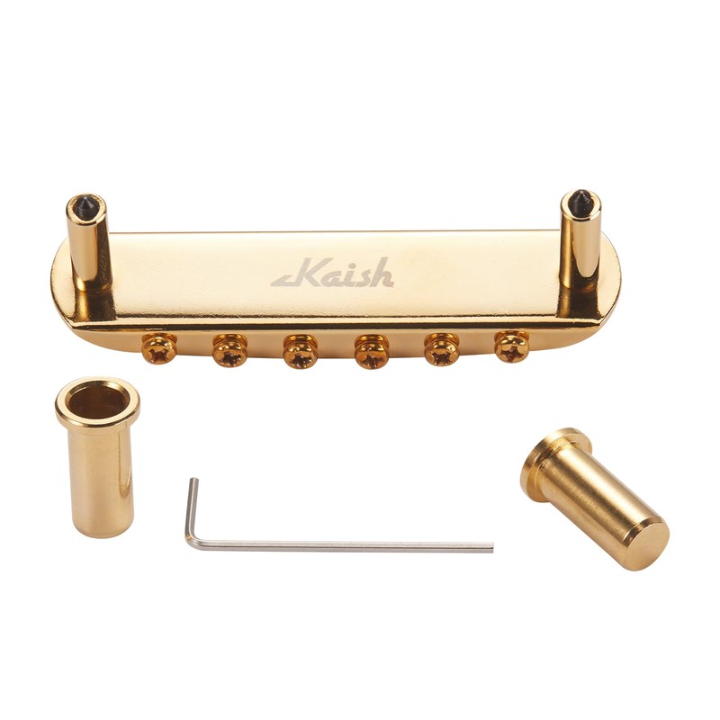 KAISH Electric Guitar Bridge Assembly with Large Barrel Saddles (not