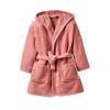 Vertbaudet Children's Bathrobe with Recycled Cotton, rosewood