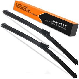 WINNERS Windshield Wiper Blades Set for 2022 2023 2024 2025 Toyota Tundra - Driver & Passenger Replacement 24 Inches - All Weather Beam Style Wipers - Easy Installation