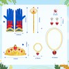 Meland Princess Dress Up Clothes for Girls, Light Up Snow