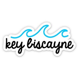 Squiddy Key Biscayne - Vinyl Sticker Decal for Phone, Laptop, Water Bottle (2.5" Wide)