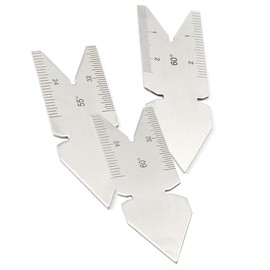 Yakamoz 58 Pcs Screw Thread Gauge Set with 3Pcs Center Gage, Acogedor US System + Metric（60°） + inch（55°） Center Gauge Tool Set, Screw Thread Pitch Cutting Gauge Tool Set