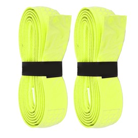 2 PCS Tennis Racket Grip Tape Badminton Racquet Thick Overgrips Sweat Absorbing Handle Grip Band Yellow