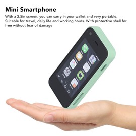 Yunseity Mini Teléfono Inteligente Desbloqueado, Android Más Pequeño de 2,5 Pulgadas, 1 GB de RAM, 8 GB de ROM, Teléfonos Celulares Android de Cuatro Núcleos, Mini Teléfonos (Verde), ikmyo304be-13
