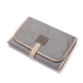 Baby Mobile Changing Mat 30 x 60 cm Waterproof Foldable for On the Go Multifunctional (Grey)