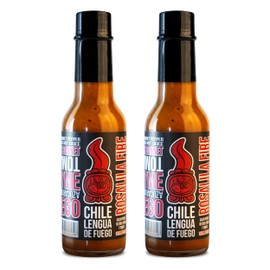 Hot Sauce | Chile Lengua de Fuego (Pack of 2, Rosalila Fire) â€“ Classic Red Sauce with Tomato, Thyme & Scotch Bonnet, Medium Heat Honduran Salsa