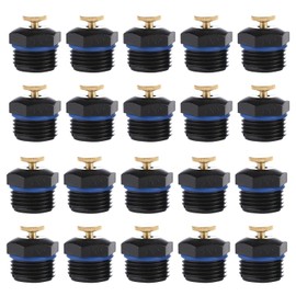 Boquillas de Nebulización de Jardín, 20 Piezas 1/2 in DN15 Boquilla Atomizadoras de Micro Pulverización de Agua Ajustable Boquilla de Riego de Césped Riego 360 ​​Grados Micro Aspersor Atomizador