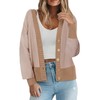 Zeagoo Women's Cardigan 2025 Fall Winter Open Front Oversized Button