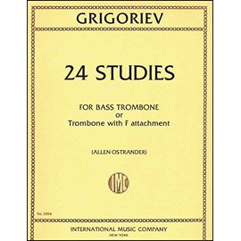 24 Studies for Bass Trombone or Trombone with F Attachment