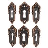 FUXXER® Set of 6 Antique Key Signs and Lock Rosettes,